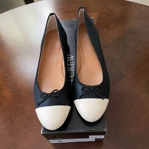New JCrew leather flats